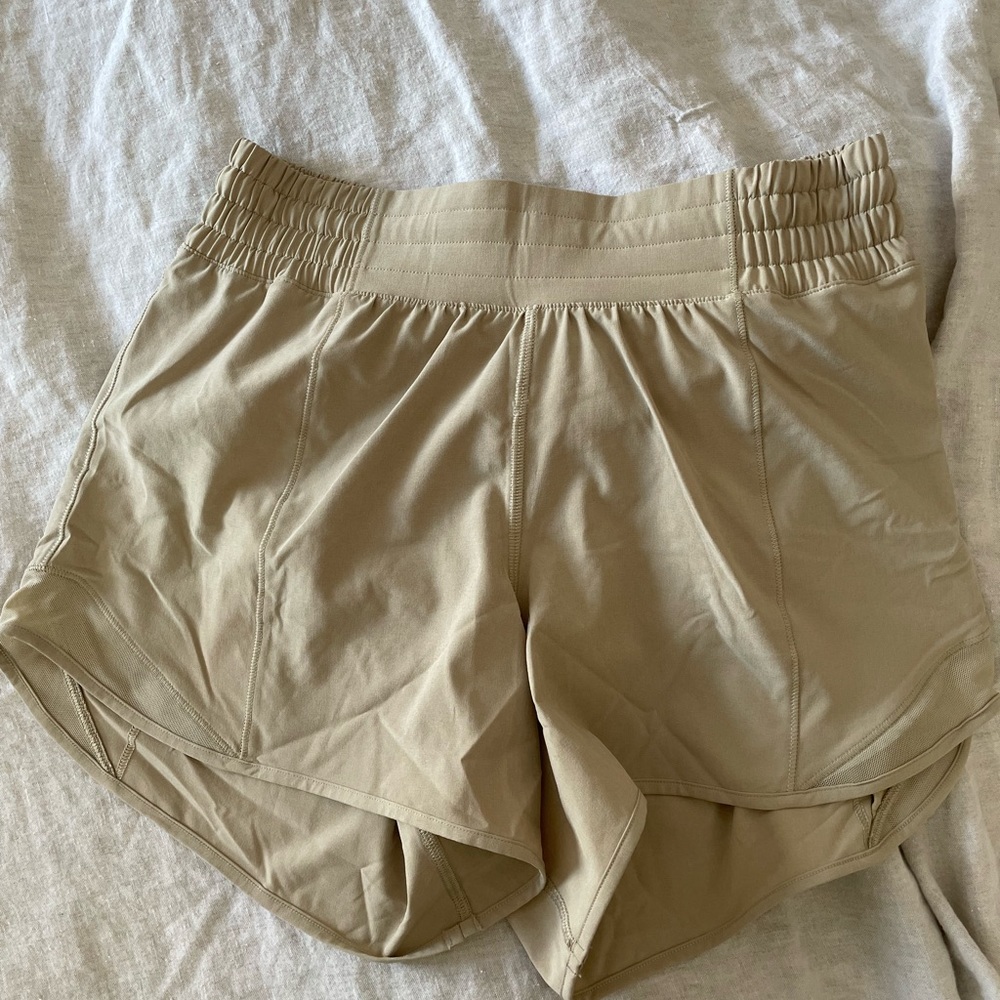 lululemon athletica Beige/Tan Athletic Shorts